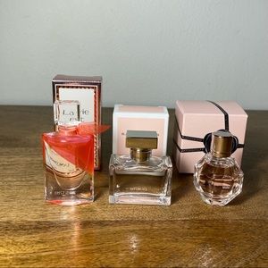 3 Pack of Mini Sampler Perfumes - Includes a Free Gift